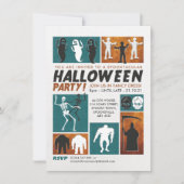 Invitation Retro Halloween Party (Devant)
