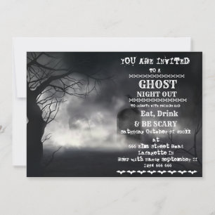Invitation Retro Halloween pour la fête des adulte