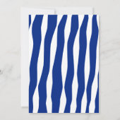 Invitation Retro Hand Drawn Handwritten Blue Italian Wedding (Dos)