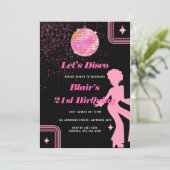 Invitation Retro Hippie 70's 60's fête d'anniversaire Super (Debout devant)