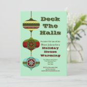 Invitation Retro Holiday | Maison de vacances Fête du Réchauf (Debout devant)