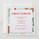 Invitation Retro Holiday Party (Dos)