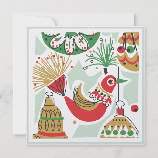 Invitation Retro Holiday Party (Devant)