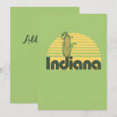 Invitation Retro Indiana (Devant / Derrière)