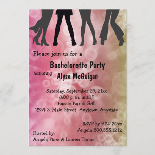 Invitation Retro Inspiré Disco Bachelorette Party