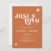 Invitation Retro Just Love Orange and Cream Décontracté Maria (Devant)