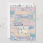 Invitation Retro Karaoke Anniversaire des années 80 (Dos)