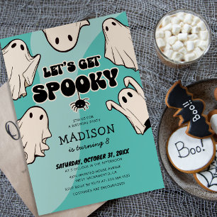 Invitation Retro Kids Boy Halloween Party