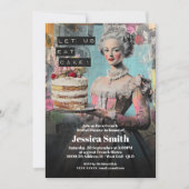Invitation Retro Laissez-nous manger du gâteau - Fête des mar (Devant)