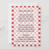 Invitation Retro les années 50 Diner Sock Hop Anniversaire Th (Dos)