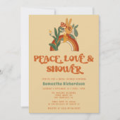 Invitation Retro les années 70 douche nuptiale (Devant)