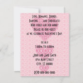 Invitation Retro Love Valentines fête de la fête (Dos)