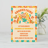 Invitation Retro Magique Fairy Garden Floral Anniversaire Pho (Debout devant)