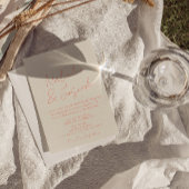 Invitation Rétro Mains Écrits Whimsical Tout En Un Mariage