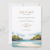 Invitation Retro Maledives Travel Économisez-vous (Devant)