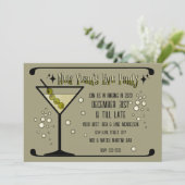 Invitation Retro Martini 2025 Nouvel An (Debout devant)