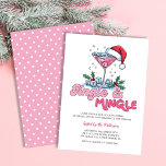 Invitation Retro Martini rose Jingle & Mingle Christmas Party<br><div class="desc">Retro Pink Martini Jingle & Mingle Christmas Party Invitation - Festive martini rose avec un chapeau de Noël rouge et saint de Noël. Jingle et Mingle en typographie de style amusant et rétro. Commencez la saison des Fêtes avec notre Fun and Retro "Jingle and Mingle" Pink Père Noël Martini Christmas...</div>