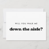 Invitation Retro Me poussez-vous dans l'allée (Devant)