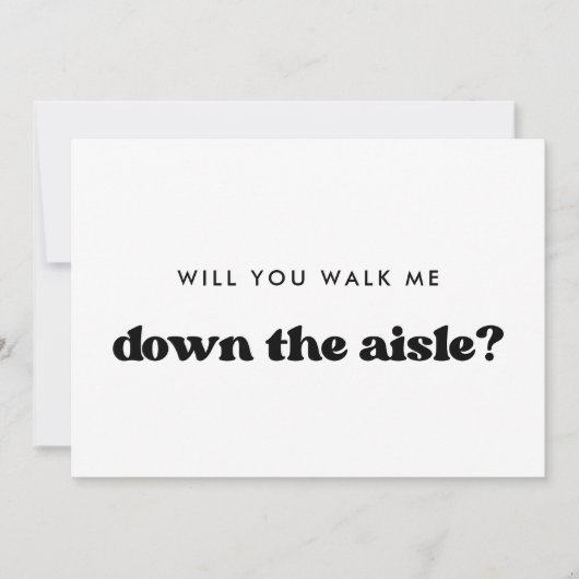 Invitation Retro Me poussez-vous dans l'allée (Devant)