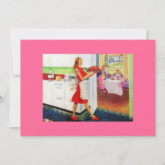 Invitation Rétro-ménagère (Devant)