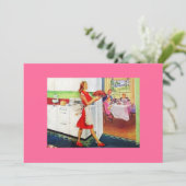 Invitation Rétro-ménagère (Debout devant)