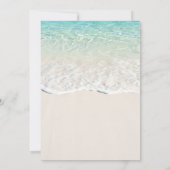 Invitation Retro Mermaid Beach Thème 21ème anniversaire (Dos)