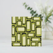 Invitation Retro Mid-Century Moderne Abstrait (Debout devant)