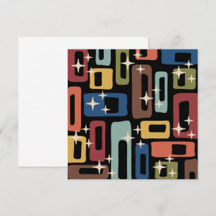 Invitation Retro Mid-Century Moderne Abstrait