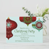 Invitation Retro Mid-Century moderne Ornement de Noël (Debout devant)