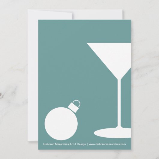 Invitation Retro Modern Holiday Party (Dos)
