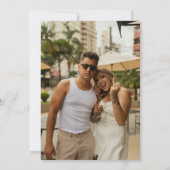 Invitation Retro Moderne Chic Terracotta Couple Douche (Dos)