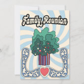 Invitation Retro Moderne Reunion Familiale (Devant)