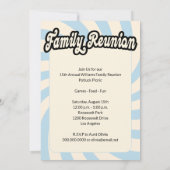 Invitation Retro Moderne Reunion Familiale (Dos)