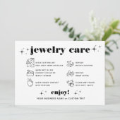 Invitation Retro Moderne Soin Bijoux Merci Logo de l'entrepri (Debout devant)