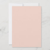 Invitation Retro Moderne Super Script Soft Orange Mariage (Dos)