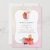 Invitation Retro Movie Noël Bridal Brunch (Devant)