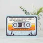 Invitation Retro Music 80s Audio Cassette Hommes 50e annivers (Debout devant)