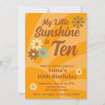 Retro My Little Sunshine marguerite 10e anniversai