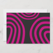 Invitation Retro Neon Typography Photo Graduate Announcement (Dos)