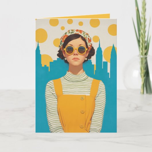 Invitation Retro New York Sunshine (Devant)