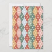 Invitation Retro Noël Fête de Sweat moche (Dos)