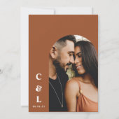 Invitation Retro Nothing Fancy just love save date (Dos)