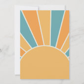 Invitation Rétro Notre Petit Garçon Soleil Premier Anniversai (Dos)