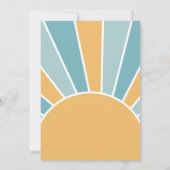 Invitation Rétro Notre Petit Soleil Garçon Premier Anniversai (Dos)