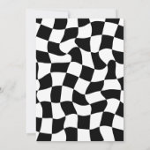 Invitation Retro One Happy Dude Happy Face premier anniversai (Dos)