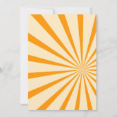INVITATION RETRO ORANGE FLORAL FRIENDSGIVING (Dos)
