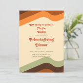 INVITATION RETRO ORANGE FRIENDSGIVING (Debout devant)