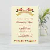 Invitation Retro Ornate Thanksgiving (Debout devant)