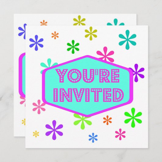 Invitation Rétro partie (Devant / Derrière)