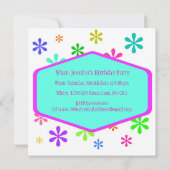 Invitation Rétro partie (Dos)